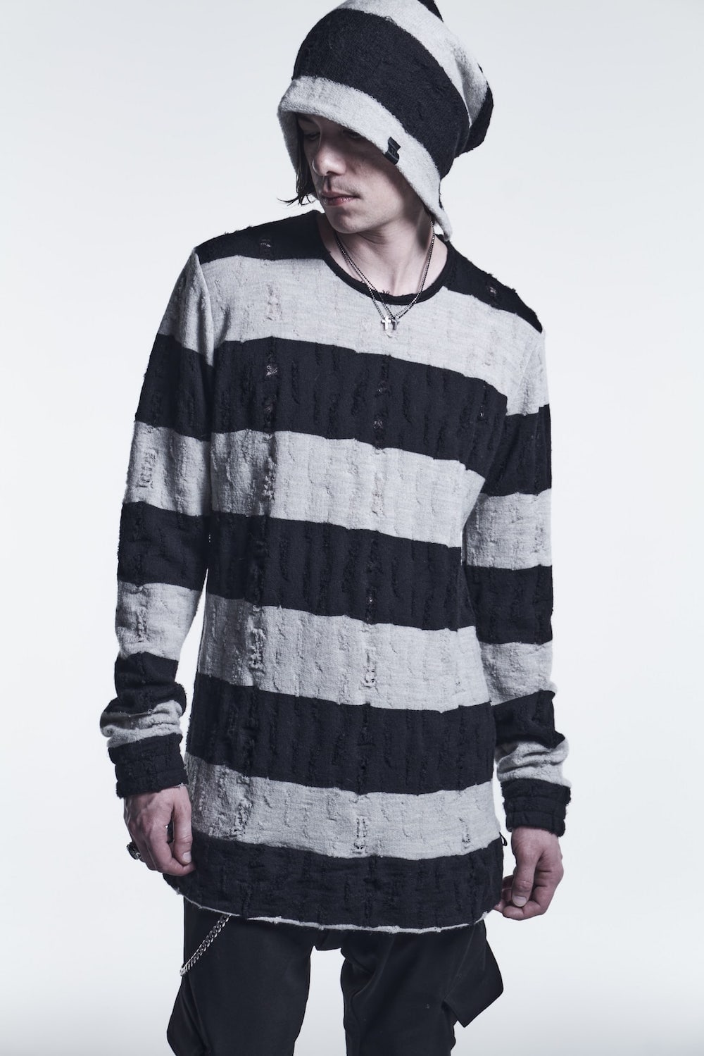 Pullover Black/White