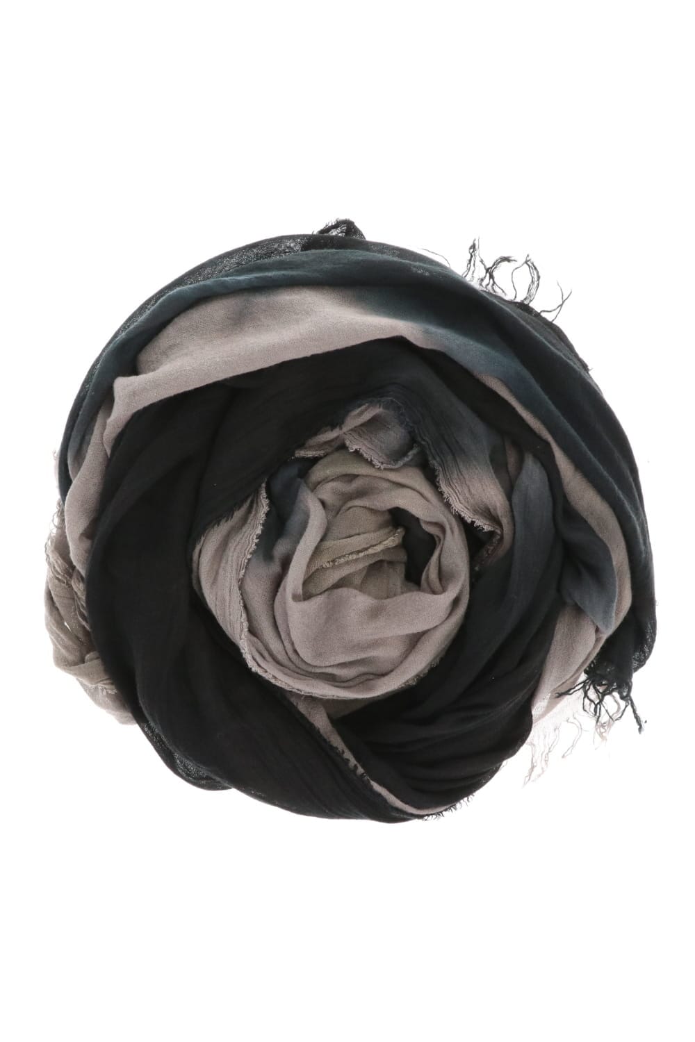 Silk Rayon Gradation Dye Stole Black