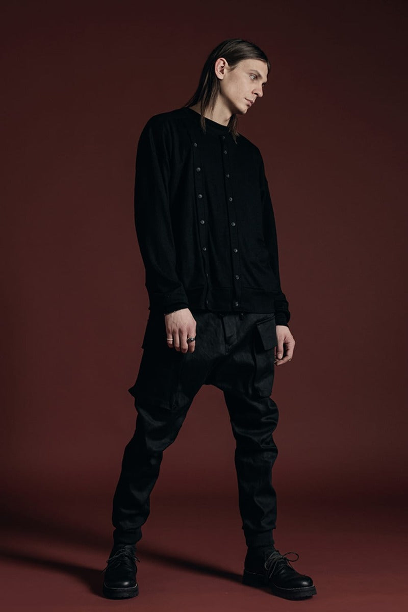 Black Denim Cargo Pants