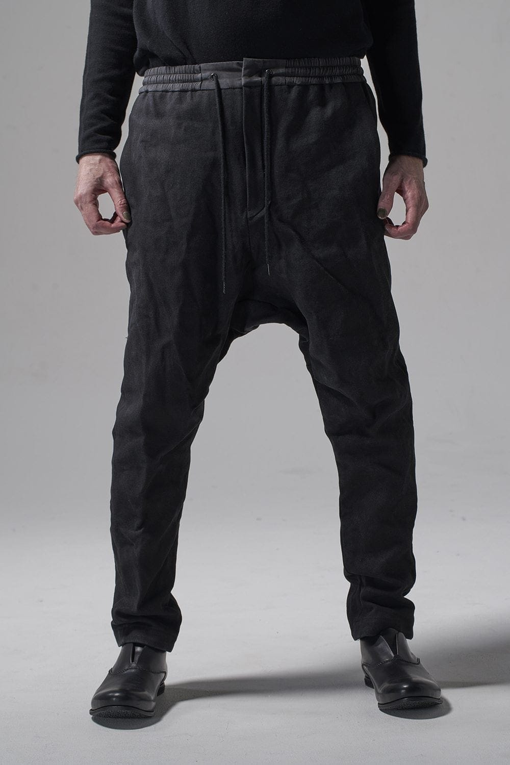 ドロップクロッチパンツ ヘビー和紙 デニム