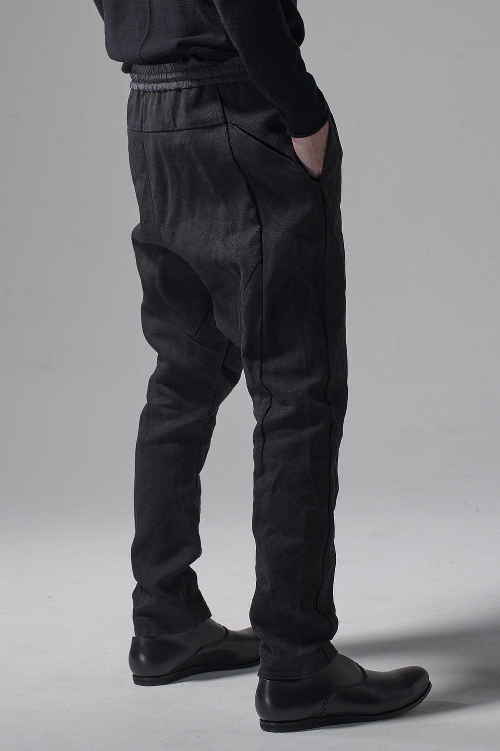 ドロップクロッチパンツ ヘビー和紙 デニム