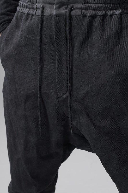 Drop crotch pants Heavy washi denim