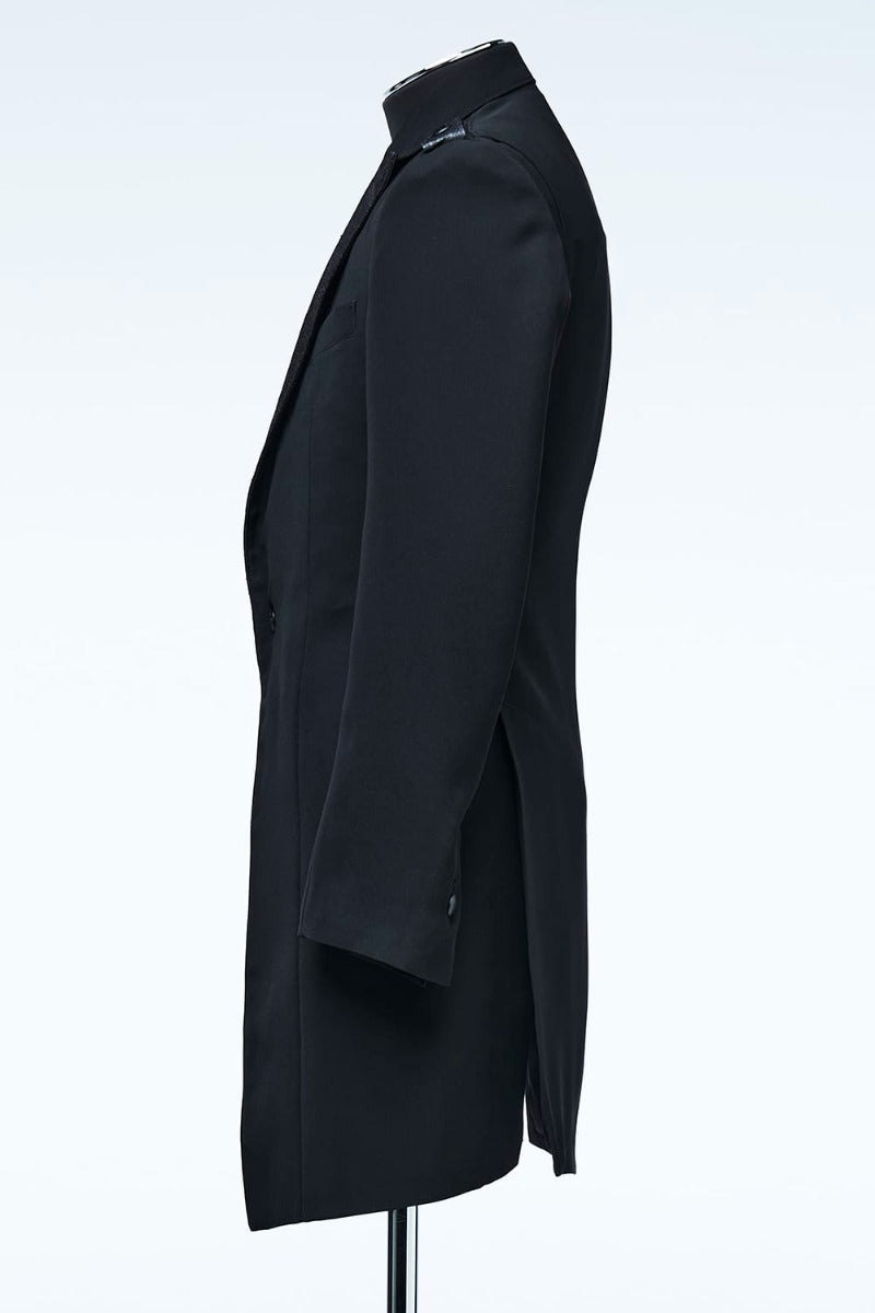 Fish Leather Lapel Jacket