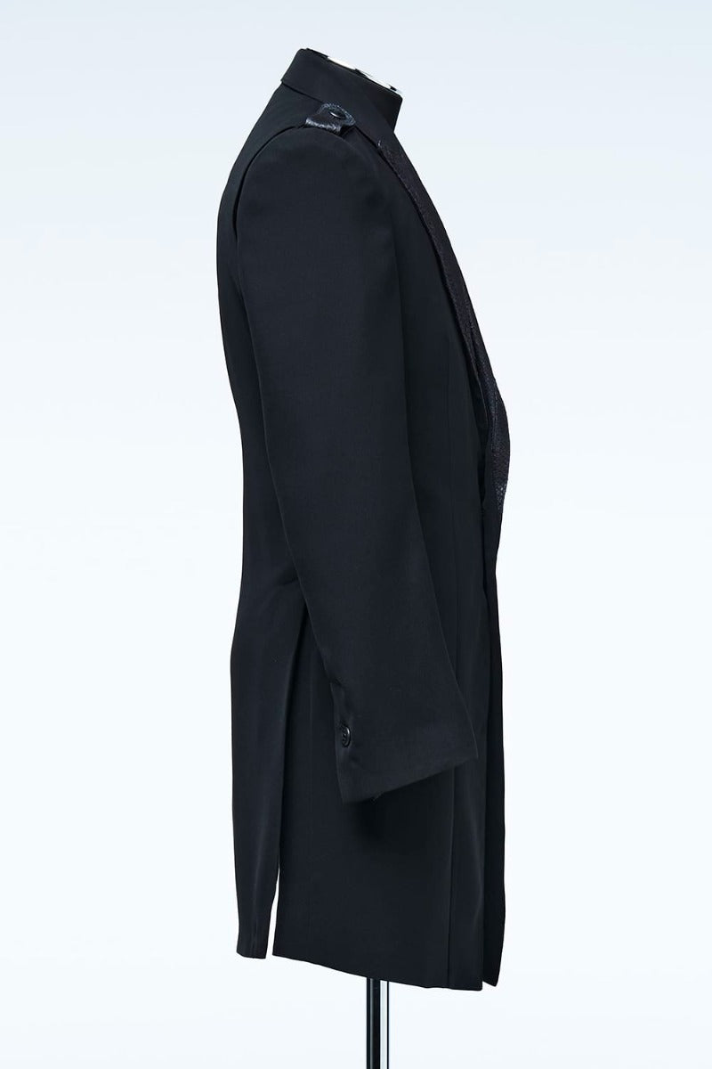 Fish Leather Lapel Jacket