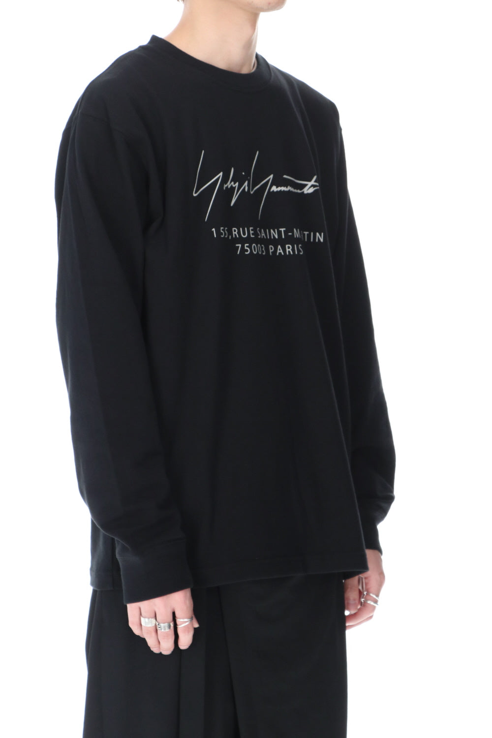 New Era × Yohji Yamamoto Long Sleeve Cotton Tee