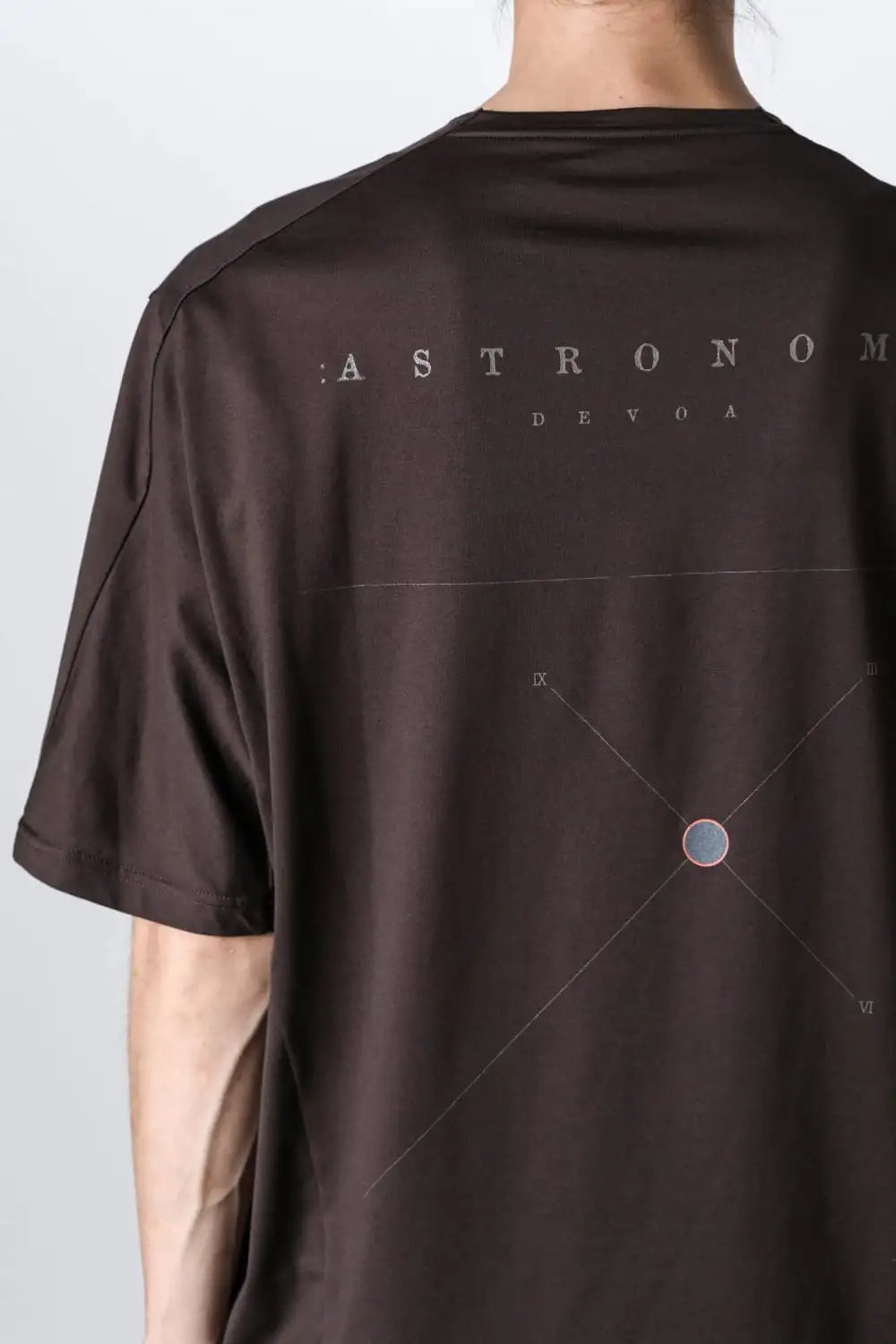 Short sleeve astronomy print B Brown