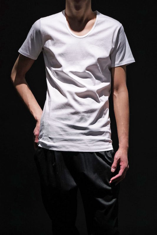 GalaabenD 16SS BASIC Bio Silket Cool Neck Cut Sew (WHITE)