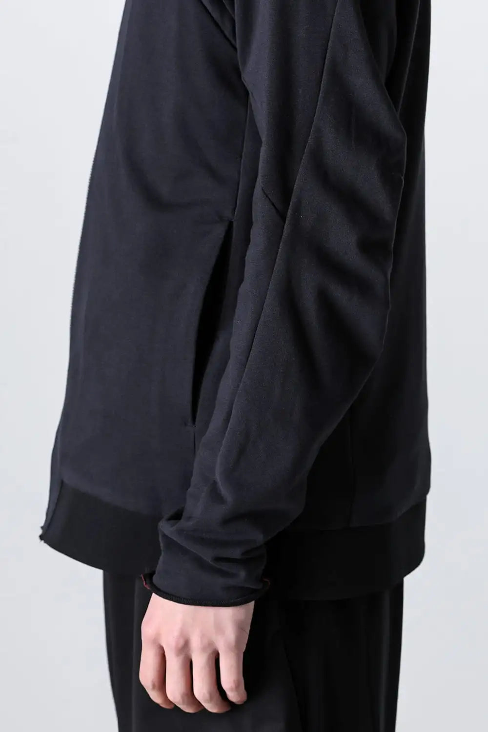 Hooded jacket stretch jersey