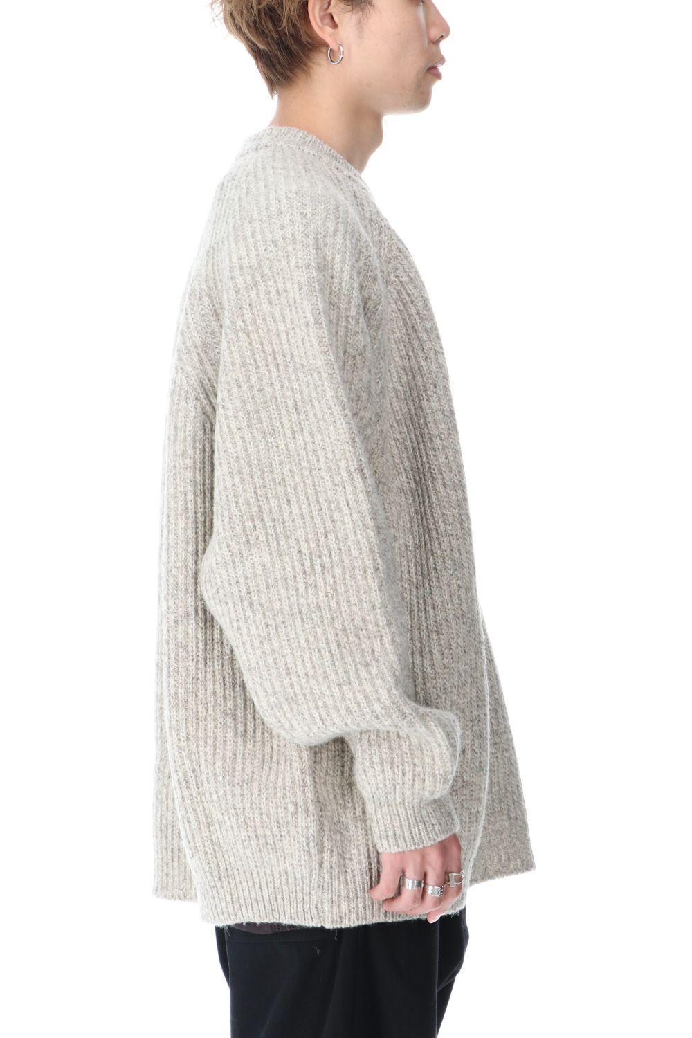 KNITTED CREW NECK - Natural Mere