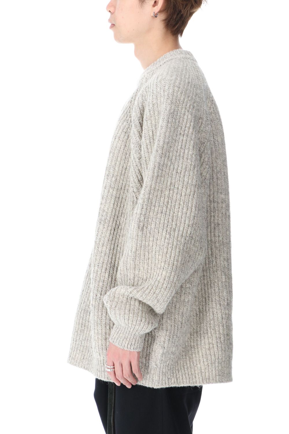 KNITTED CREW NECK - Natural Mere