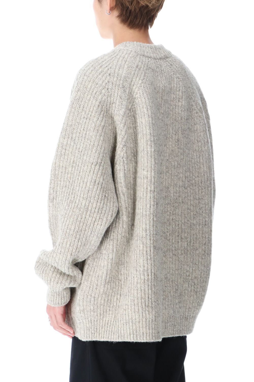 KNITTED CREW NECK - Natural Mere
