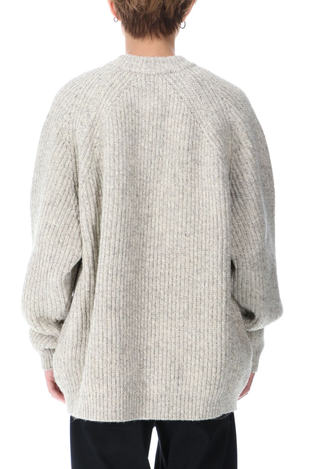 KNITTED CREW NECK - Natural Mere