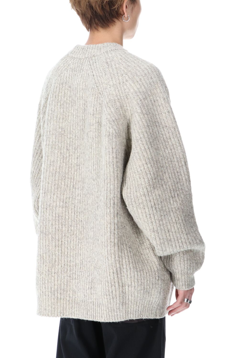 KNITTED CREW NECK - Natural Mere