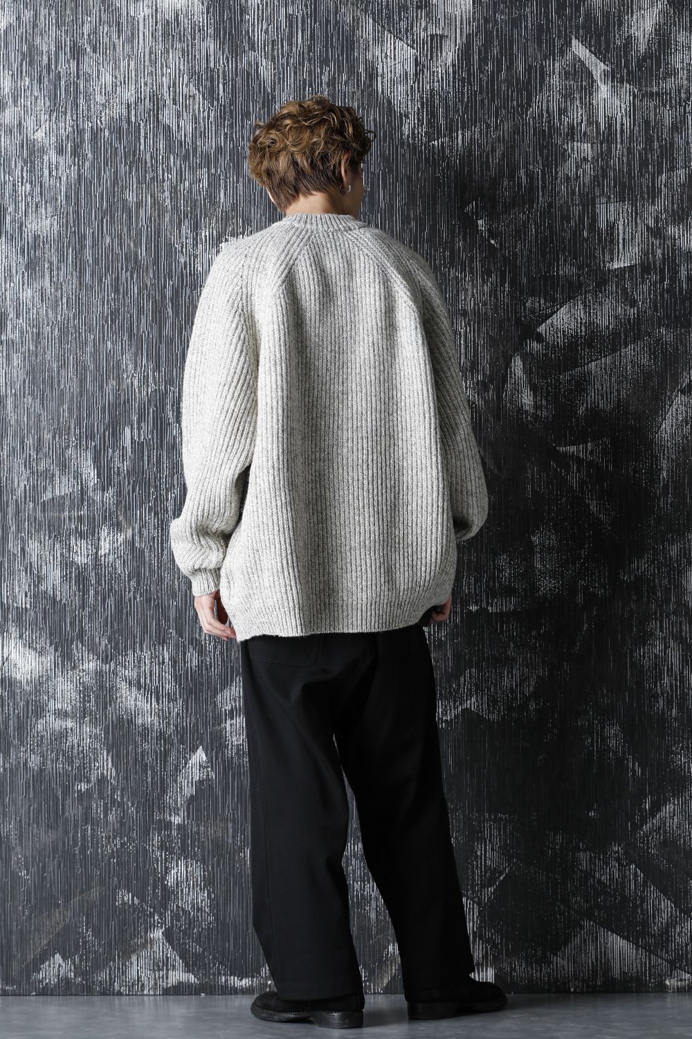 KNITTED CREW NECK - Natural Mere