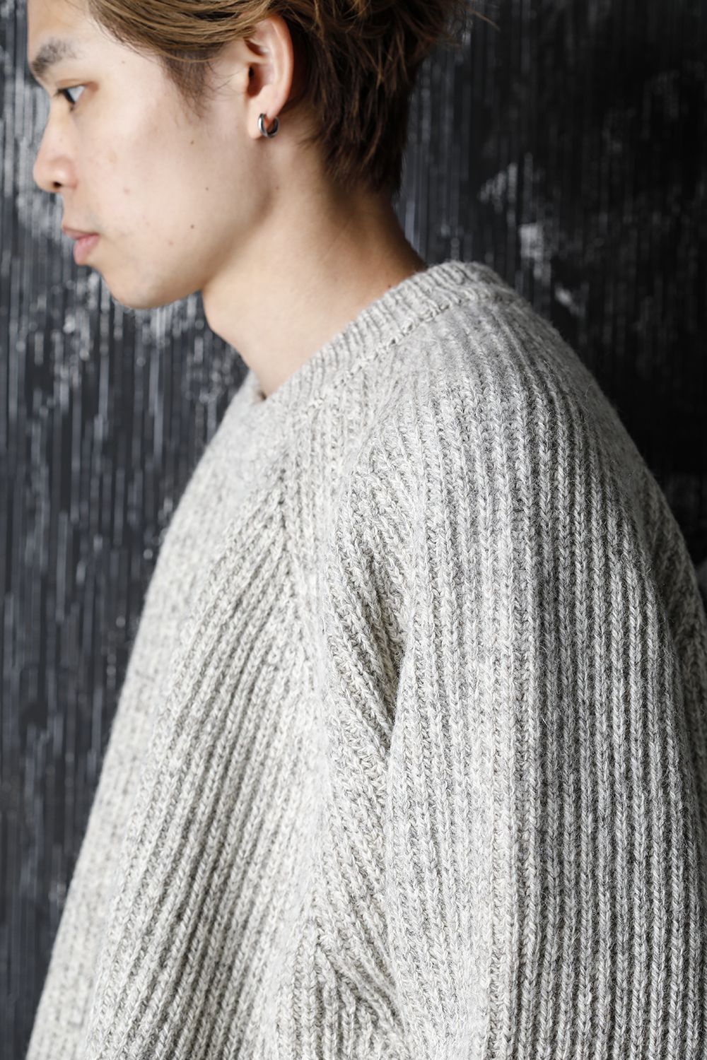 KNITTED CREW NECK - Natural Mere