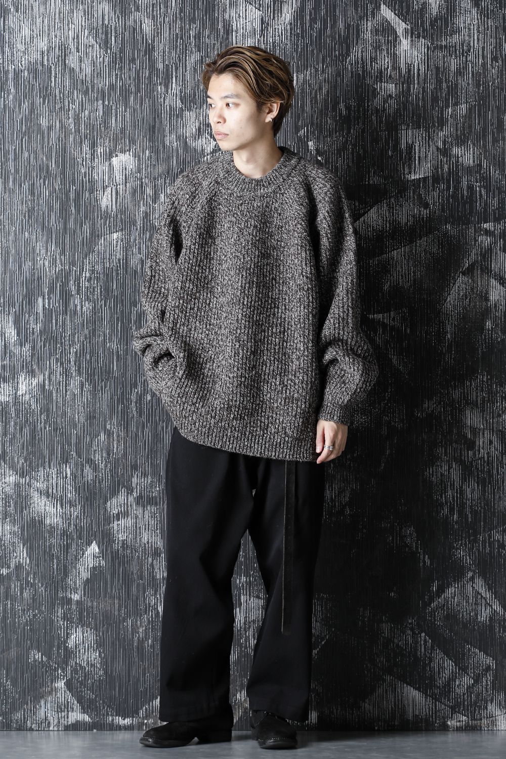 KNITTED CREW NECK - Dark Mere