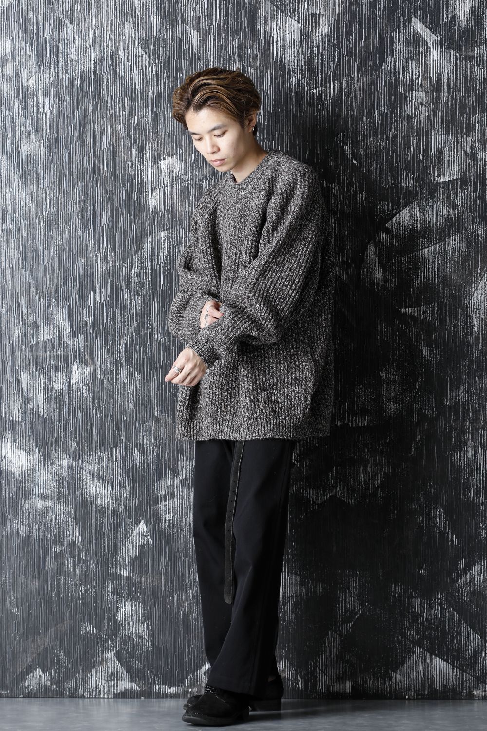 KNITTED CREW NECK - Dark Mere