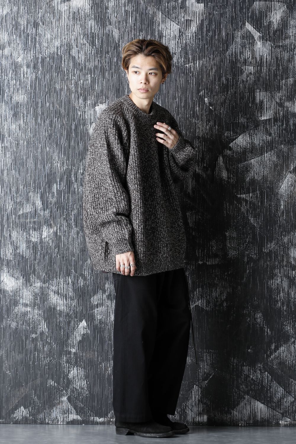 KNITTED CREW NECK - Dark Mere