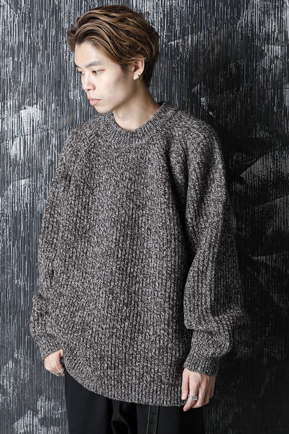 KNITTED CREW NECK - Dark Mere
