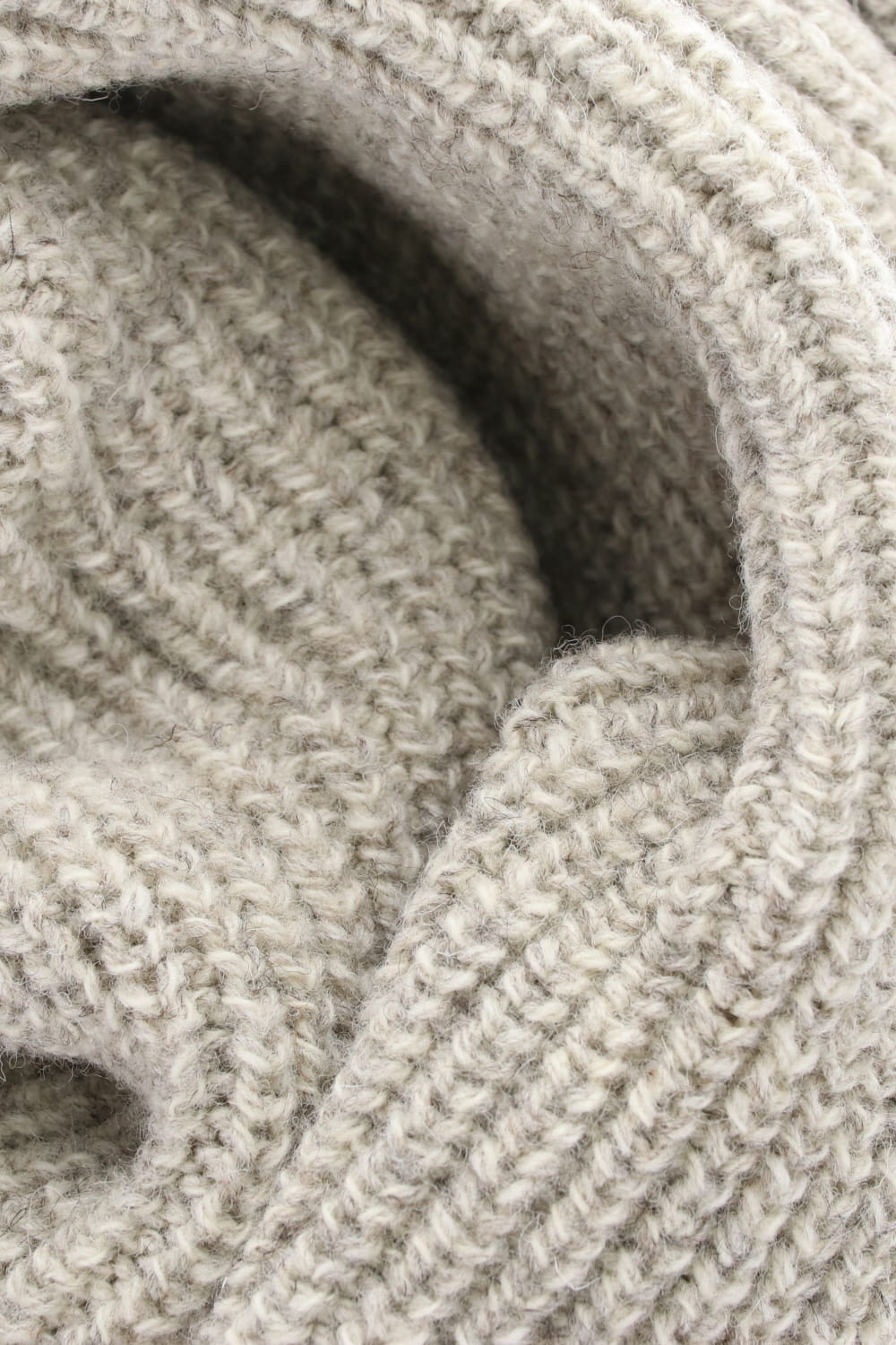 KNITTED SCARF - Natural Mere