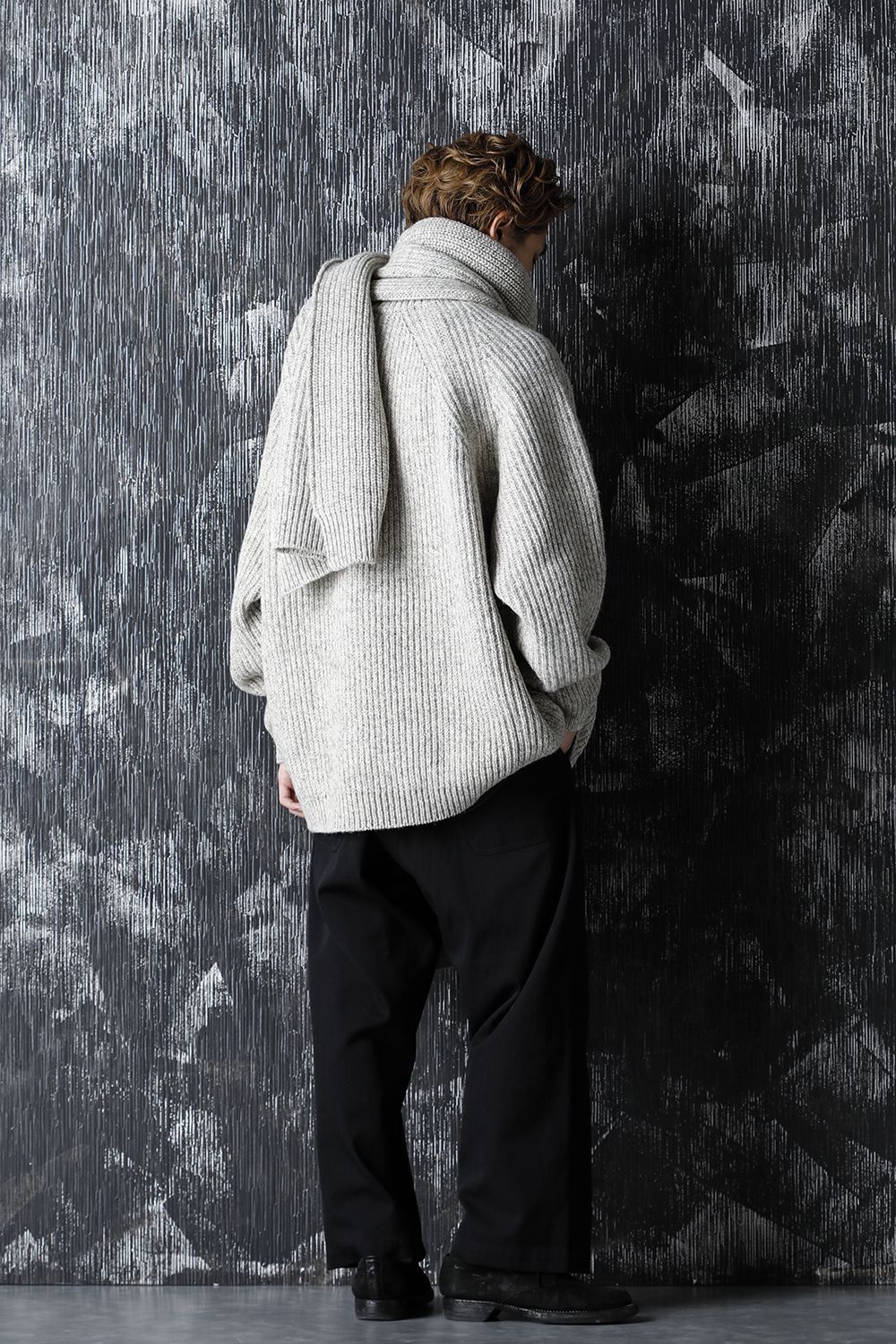 KNITTED SCARF - Natural Mere