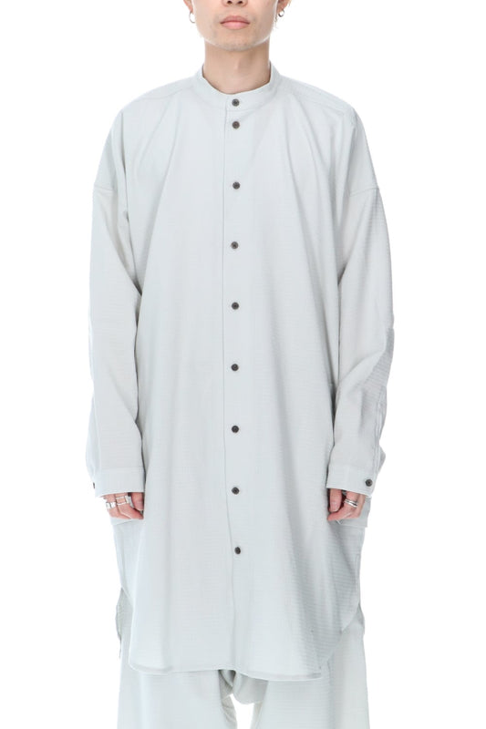 ロング シャツ ウール リップ ストップ