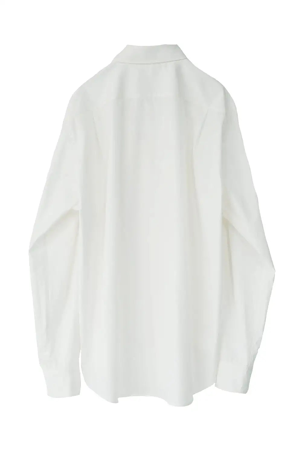 Front panel Shirt With Leather Tab White