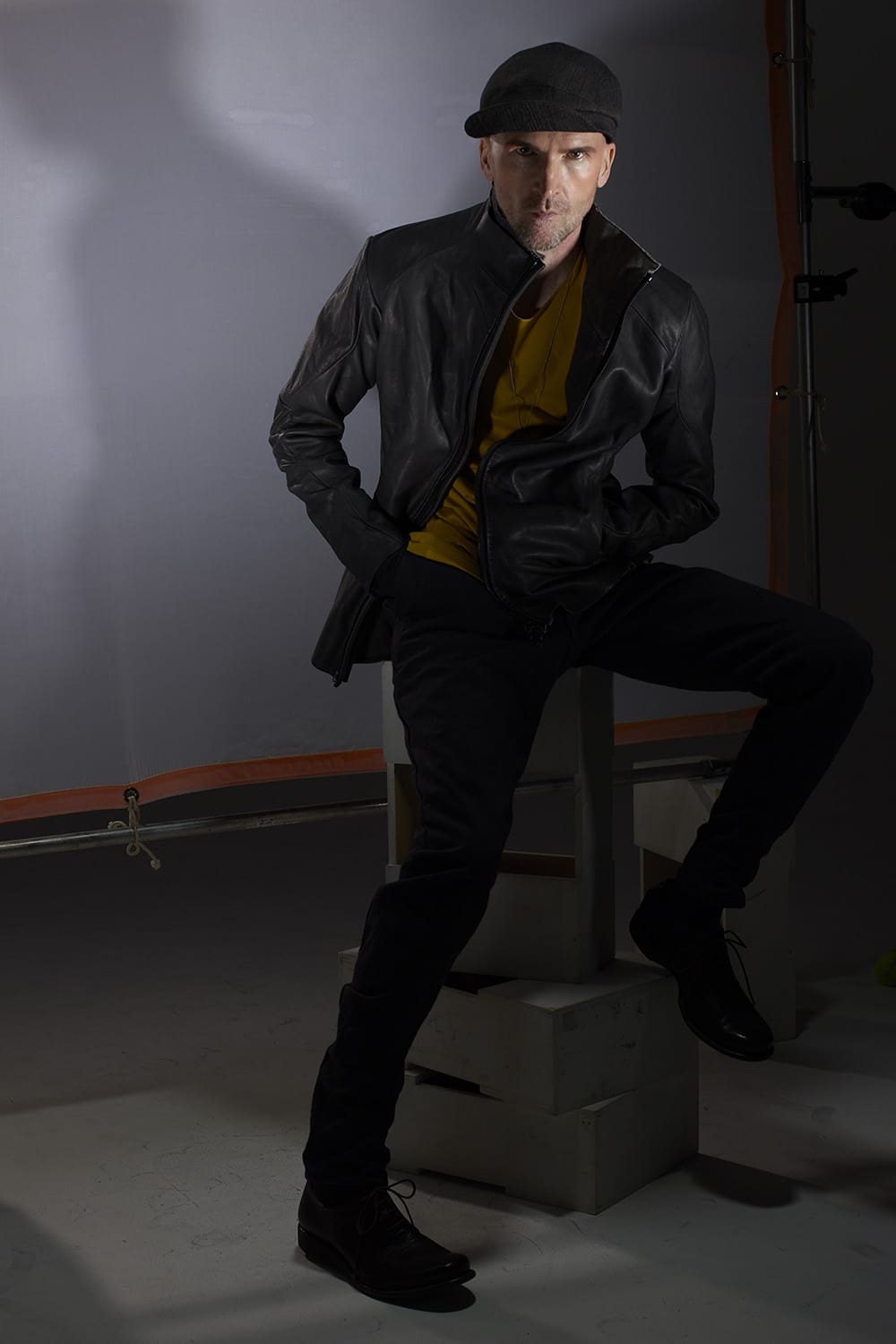 Leather jacket cow leather - Black