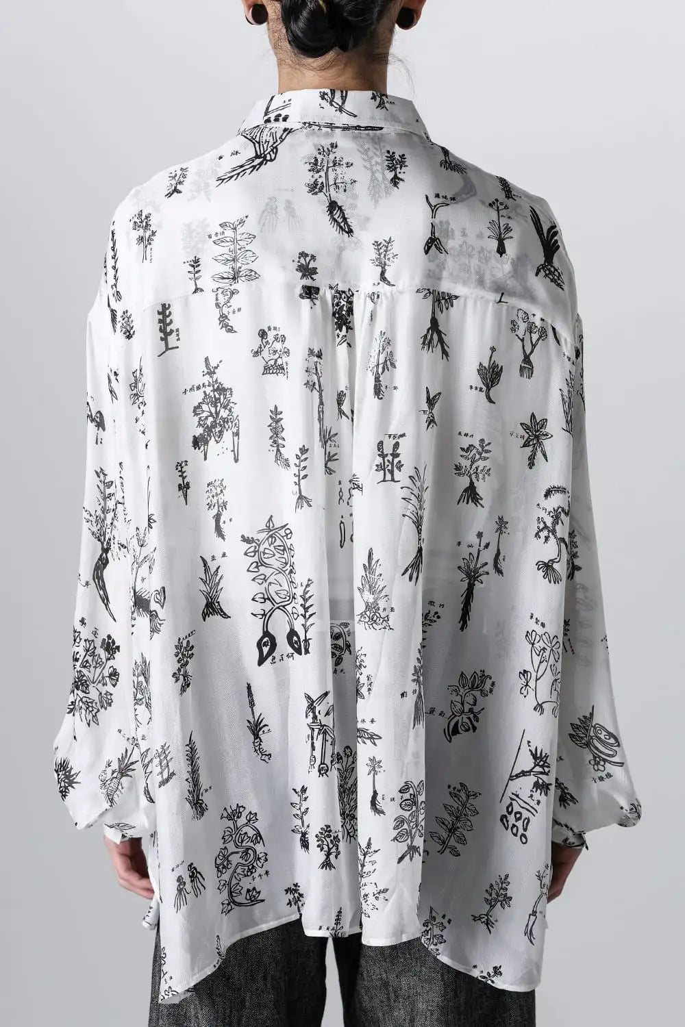 Chinese Medicine Print LS Shirt