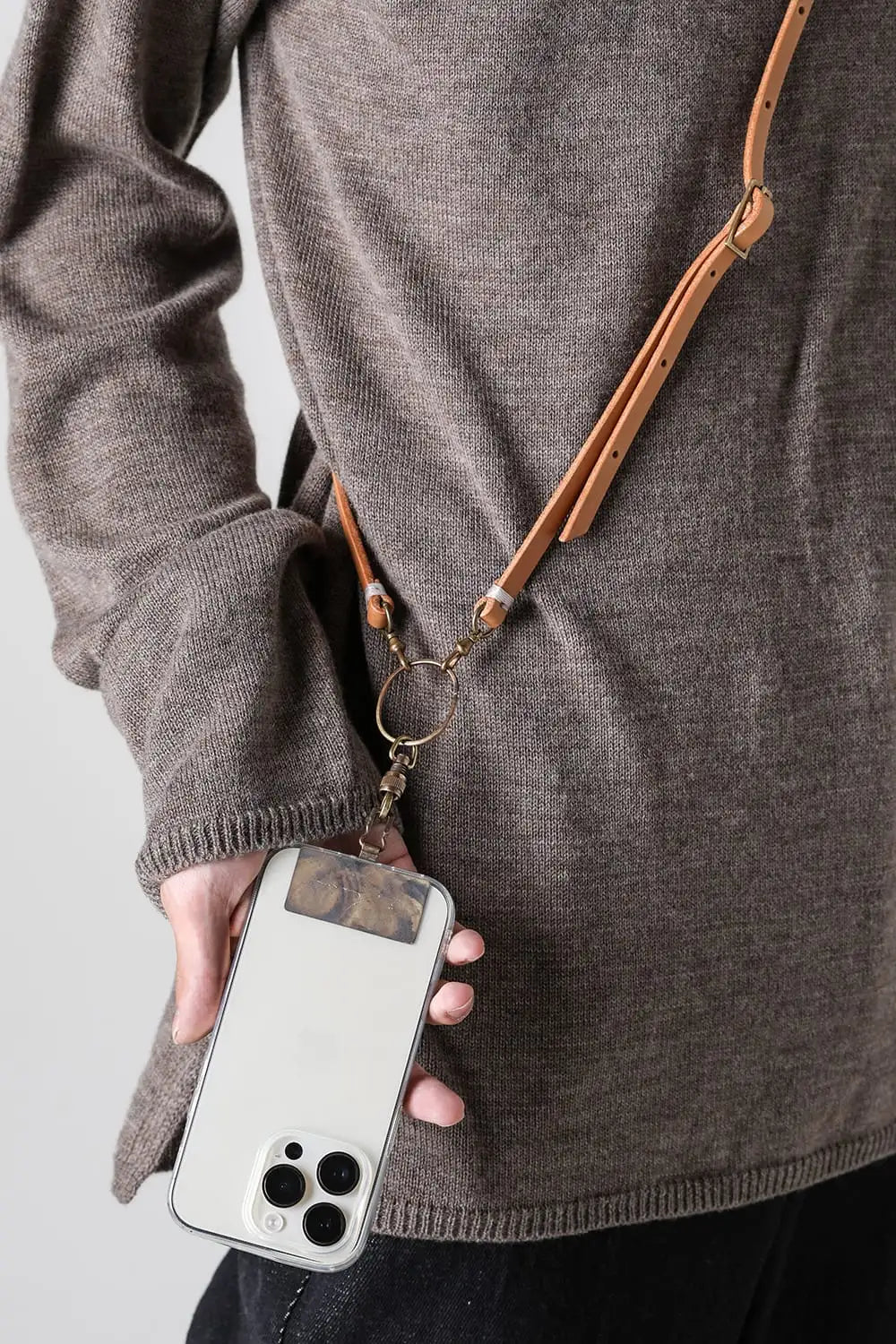 Phone Strap Conceria 800 oil bread Natural