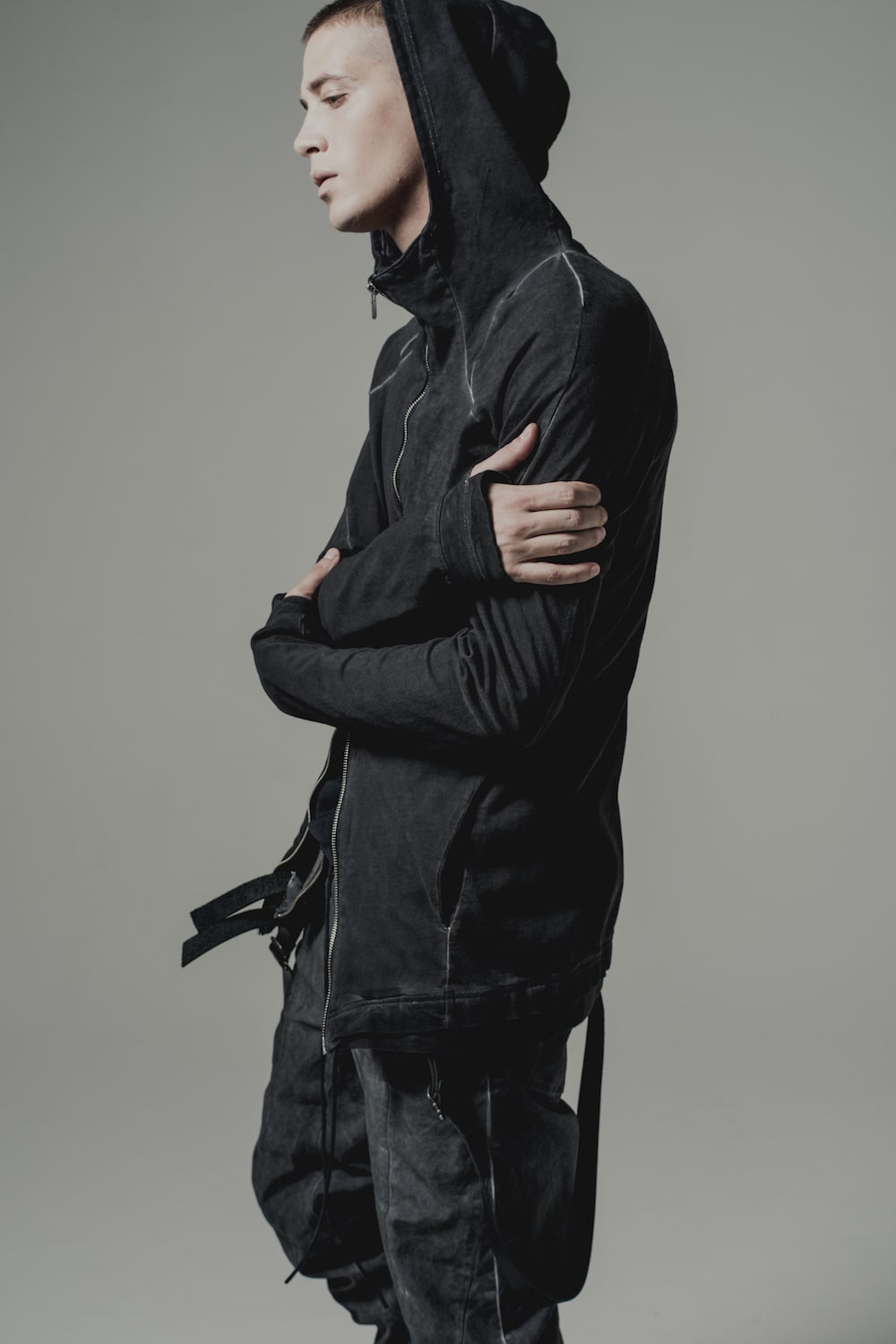 Dense Plain Stitch Cold Dye Parka