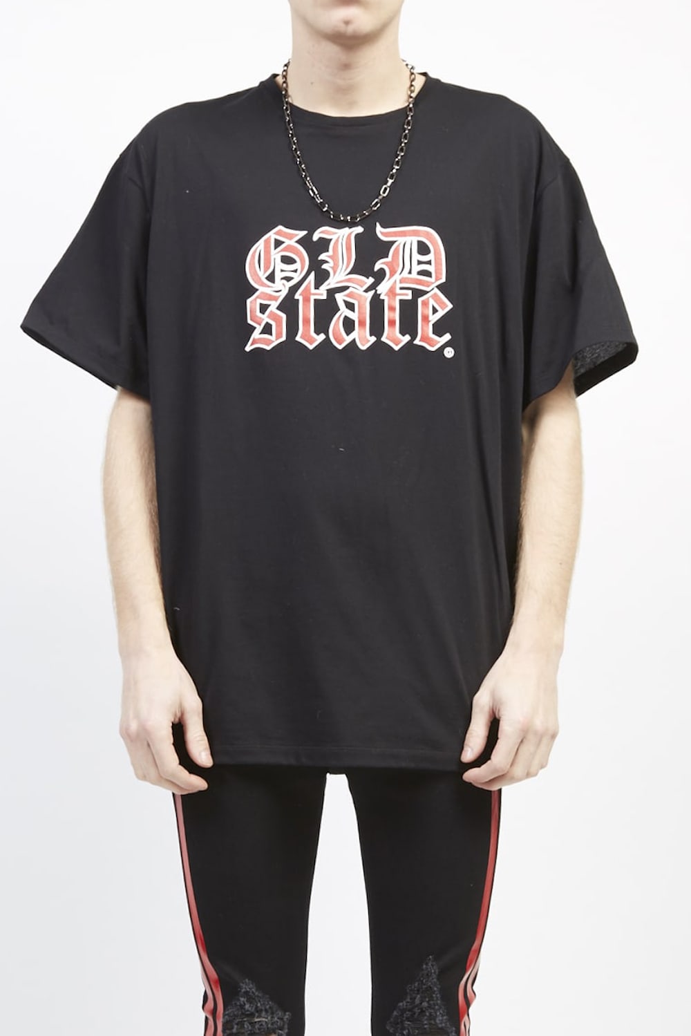 GLD state print T-shirt (big) Black