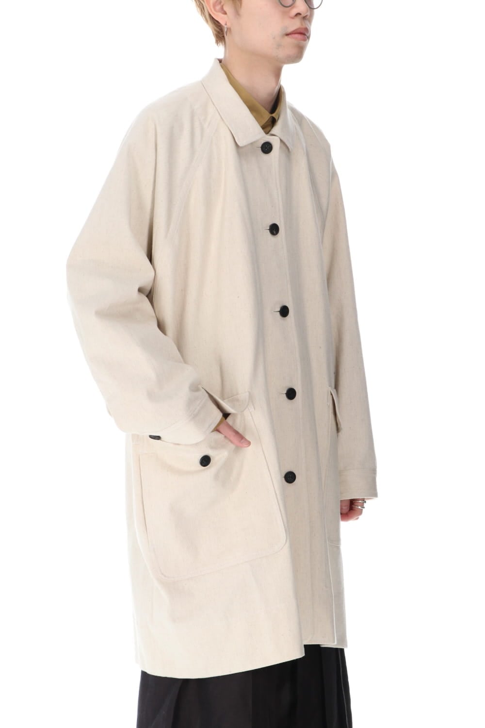 Cotton Linen Denim coat