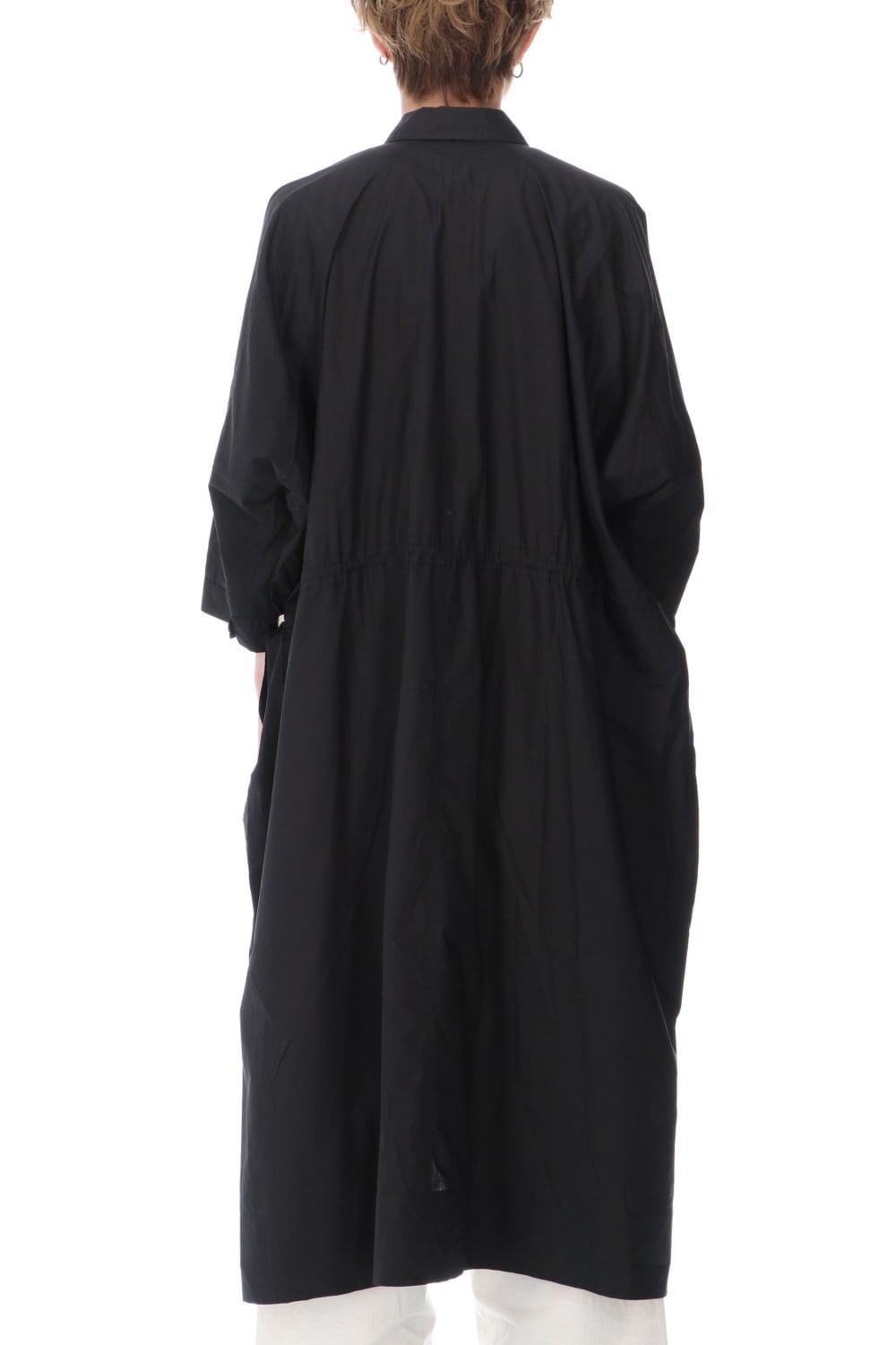 Gather Long shirt Black