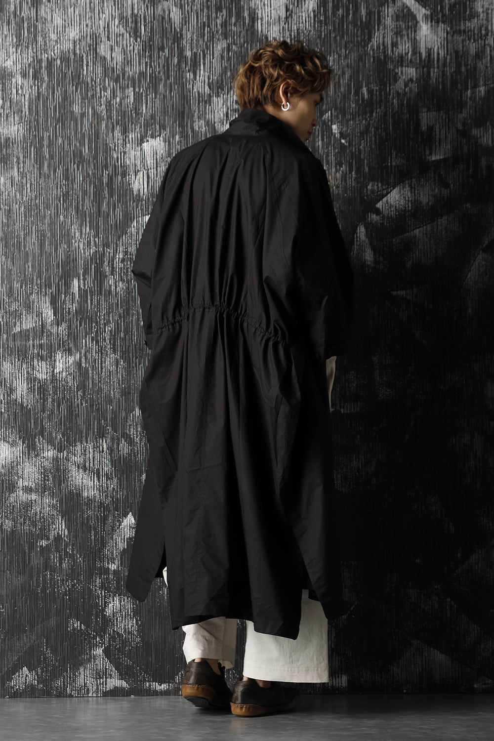 Gather Long shirt Black