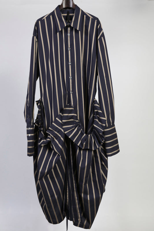 LINE STRIPE WRAP SHIRTS UNSEX