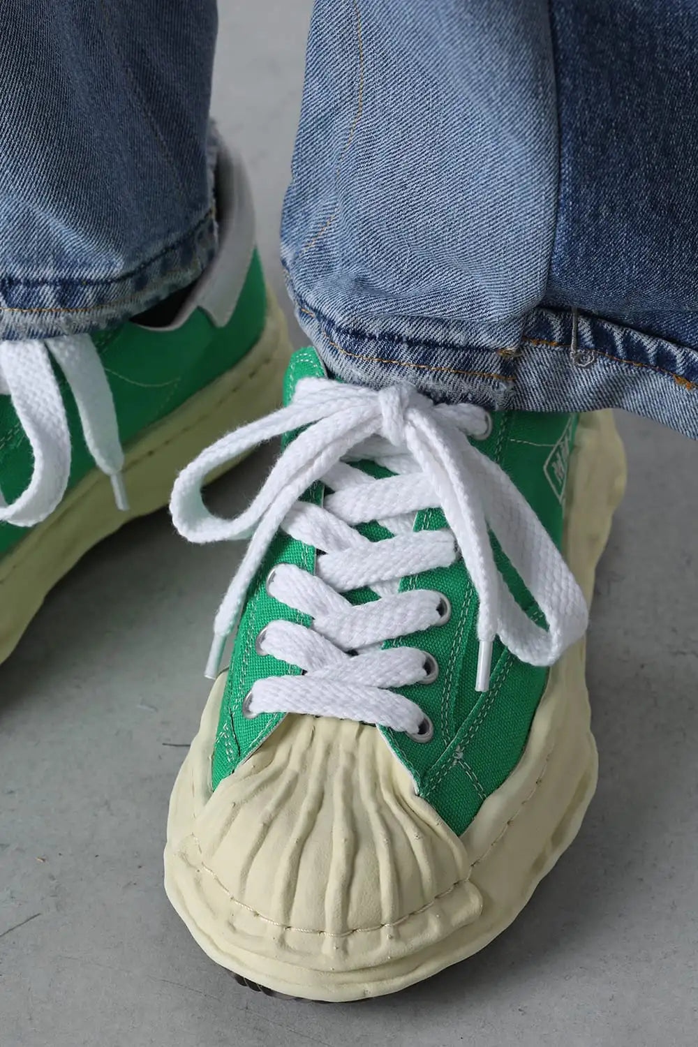 BLAKEY Original sole canvas Low-Cut sneakers Vintage like Sole Green