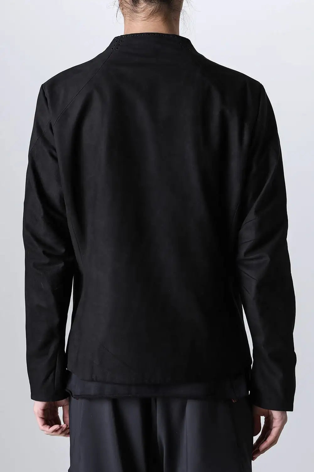 Jacket soft nubuck cow leather Black