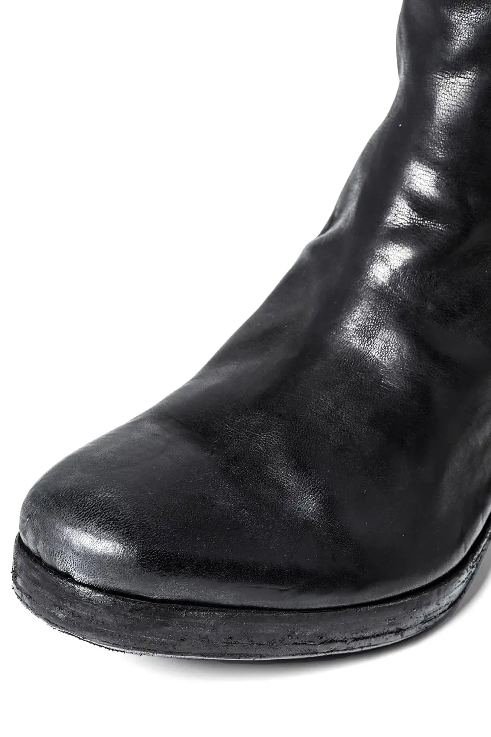 incarnation × DEVOA Boots Horse leather garment dyed Black