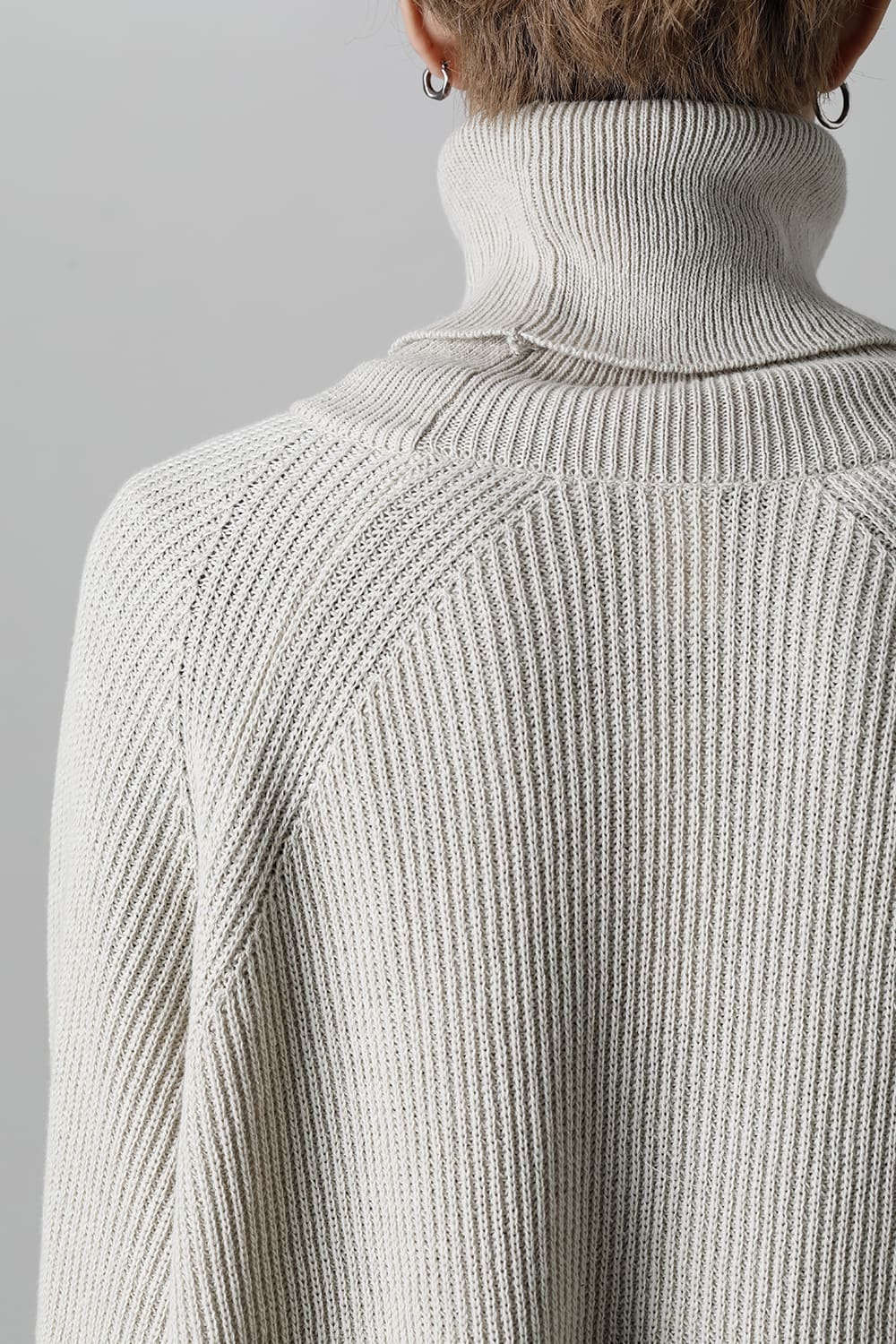 KNITTED TURTLE NECK Ivory