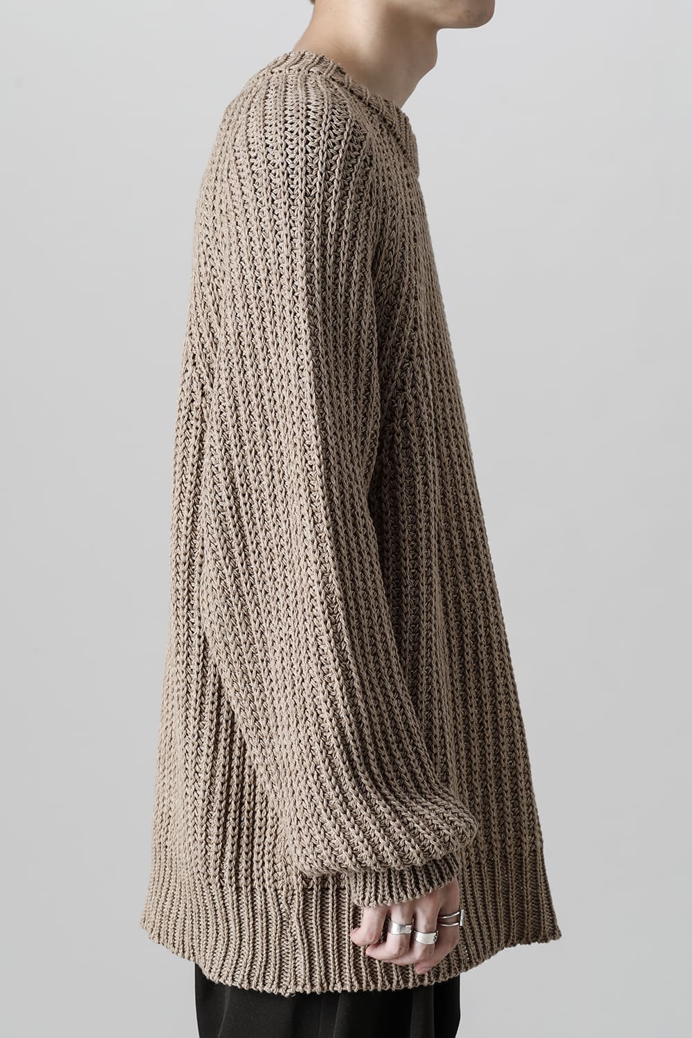 クルーネックニット クローブ