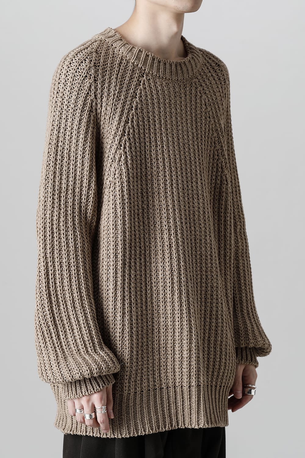 クルーネックニット クローブ