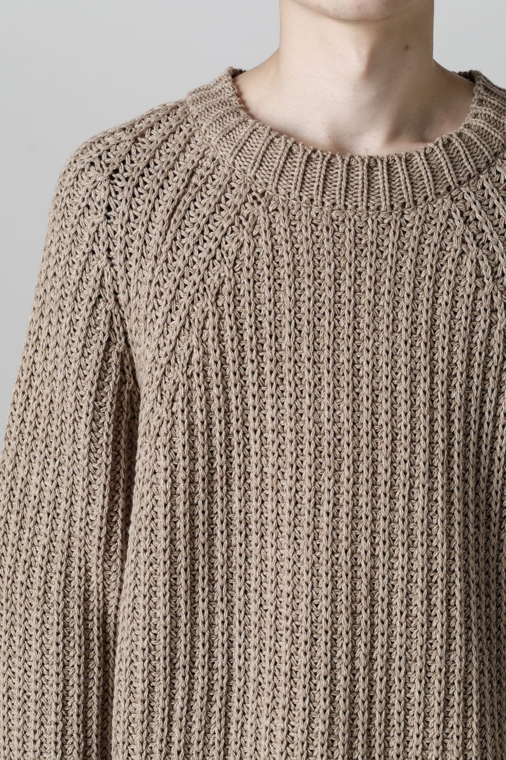 クルーネックニット クローブ