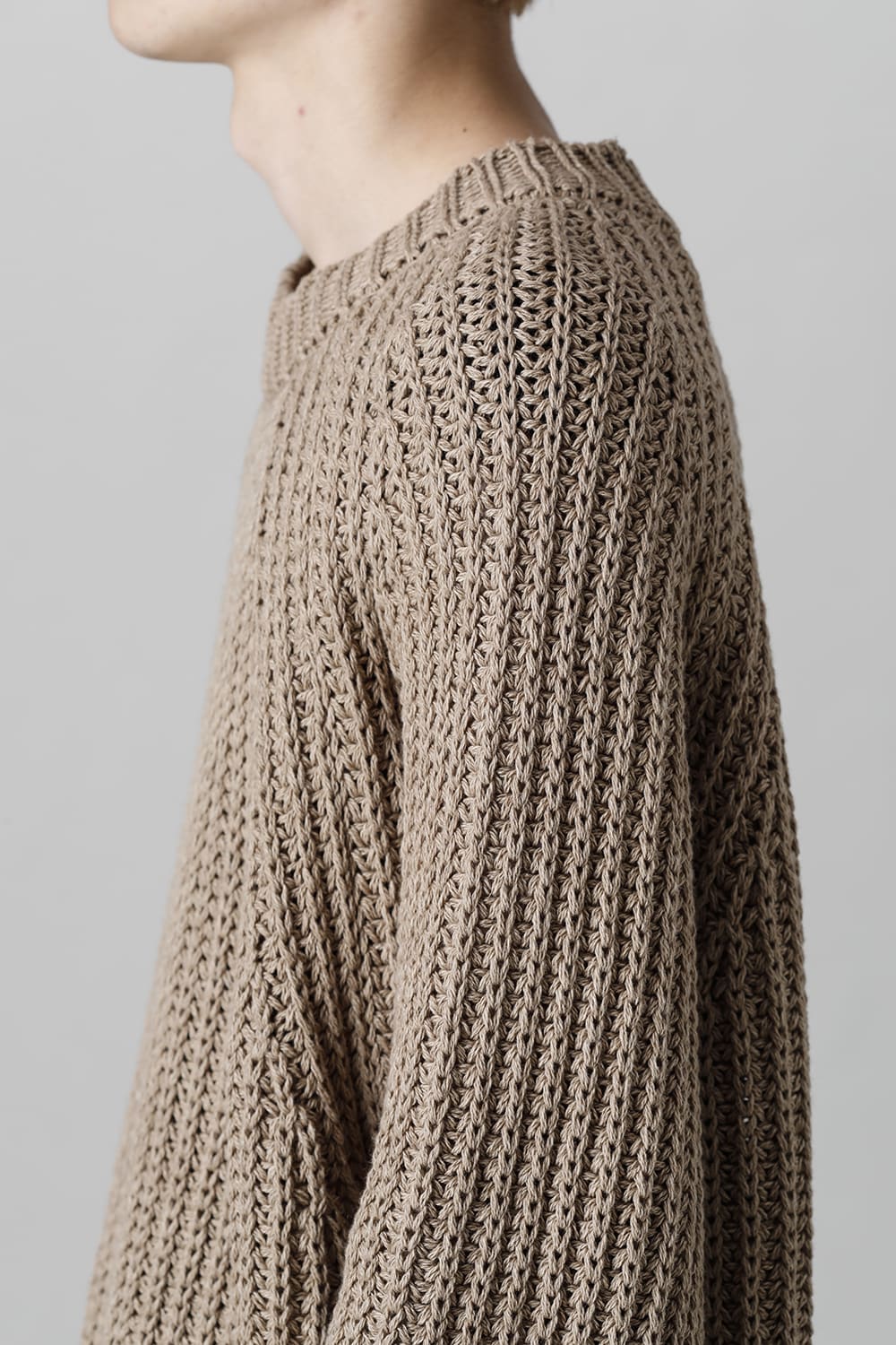 クルーネックニット クローブ