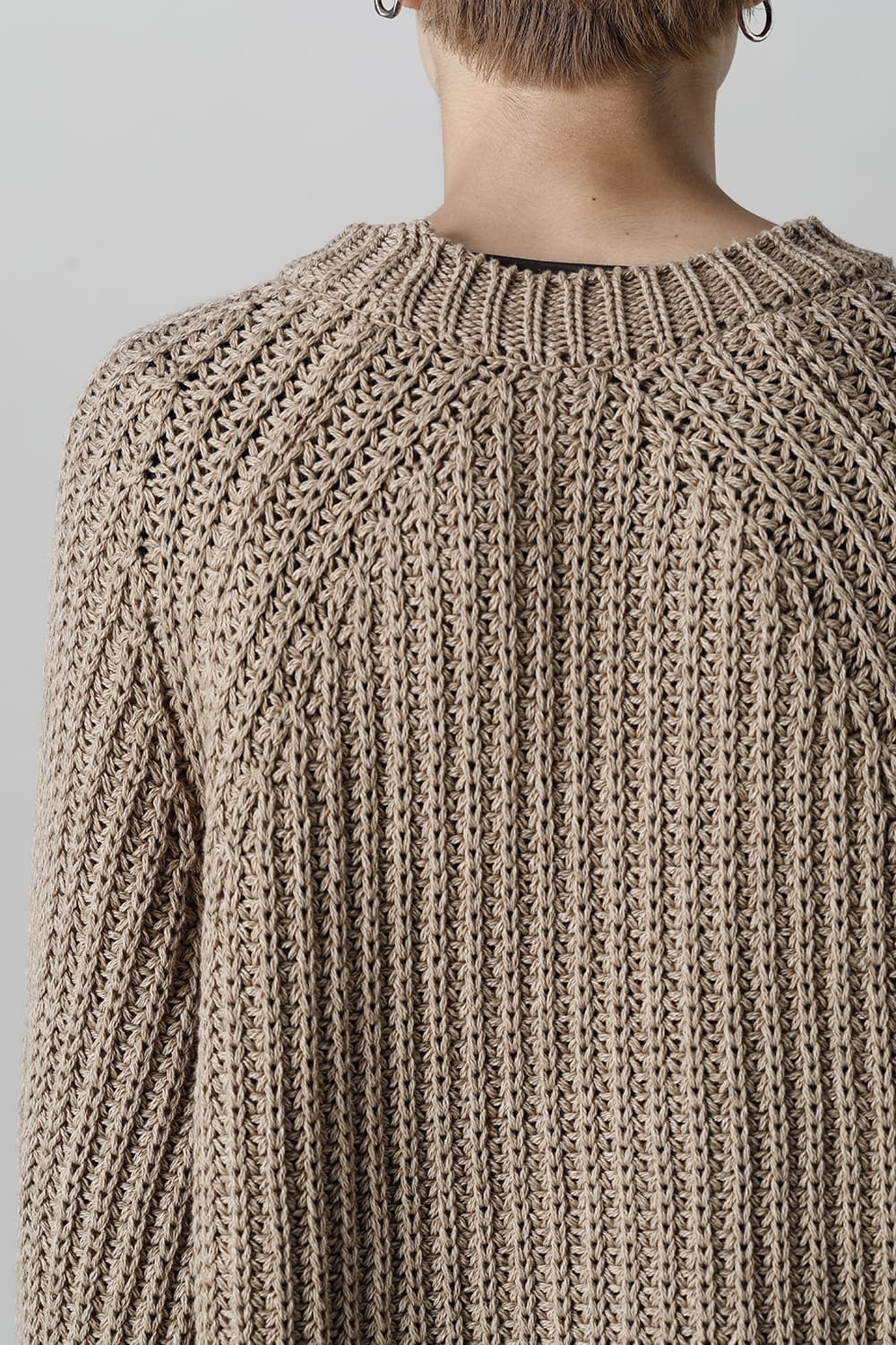 クルーネックニット クローブ