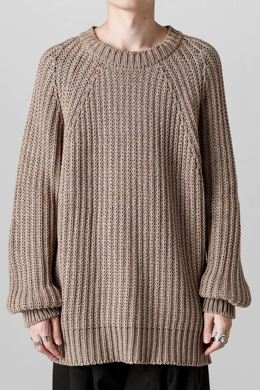 クルーネックニット クローブ