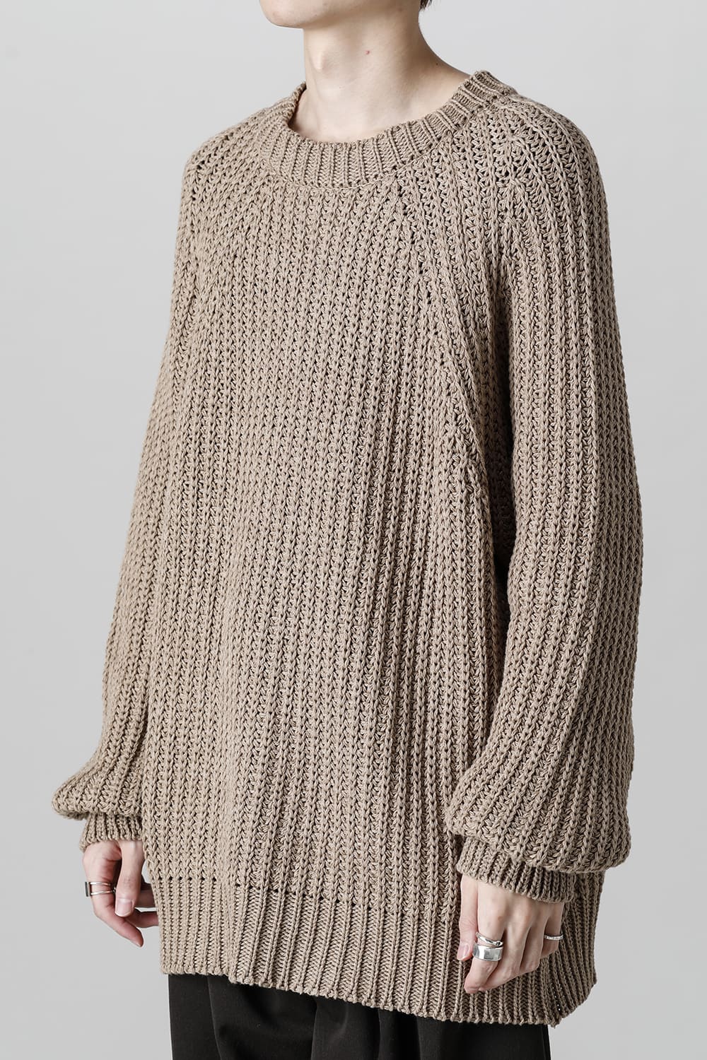 クルーネックニット クローブ