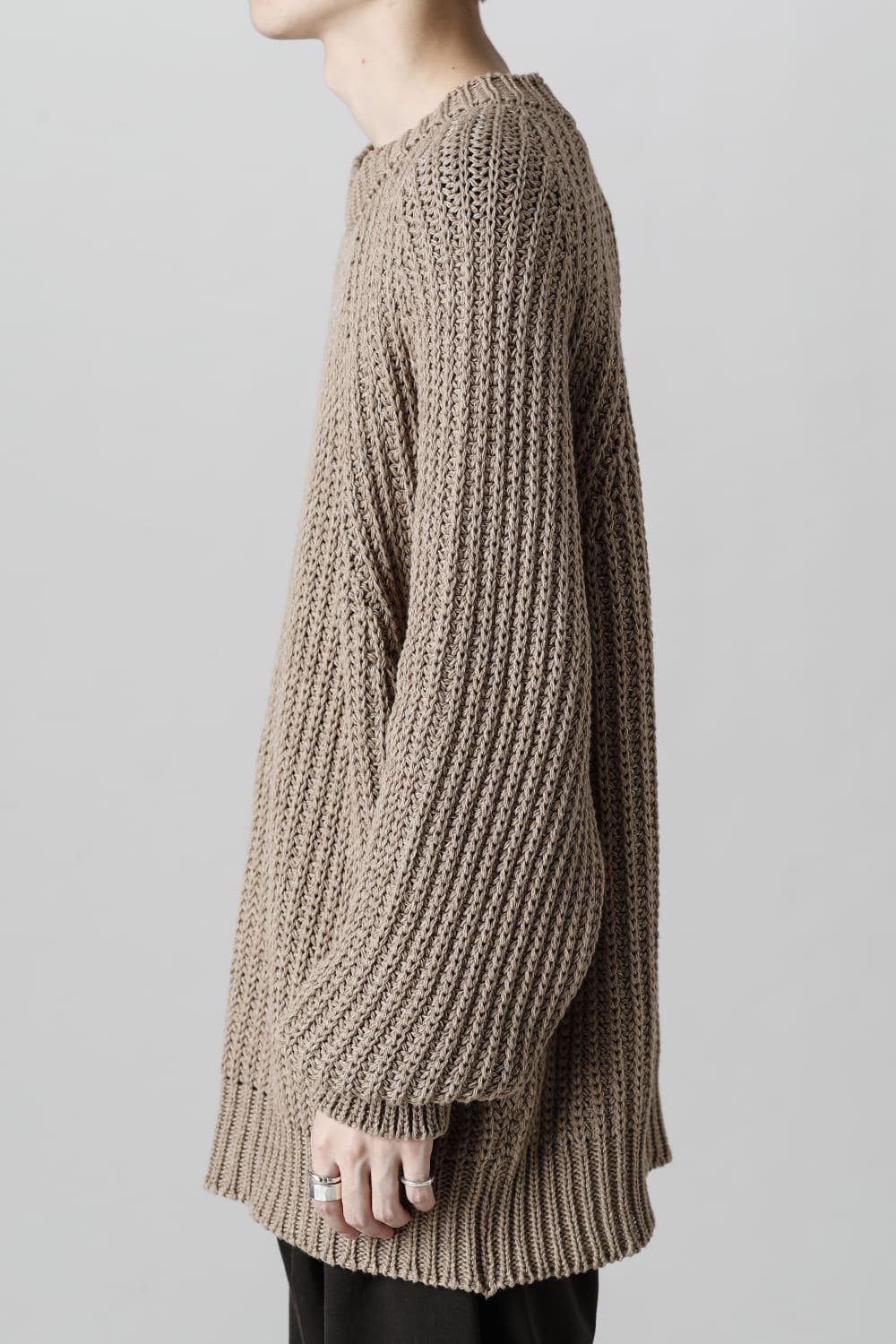 クルーネックニット クローブ