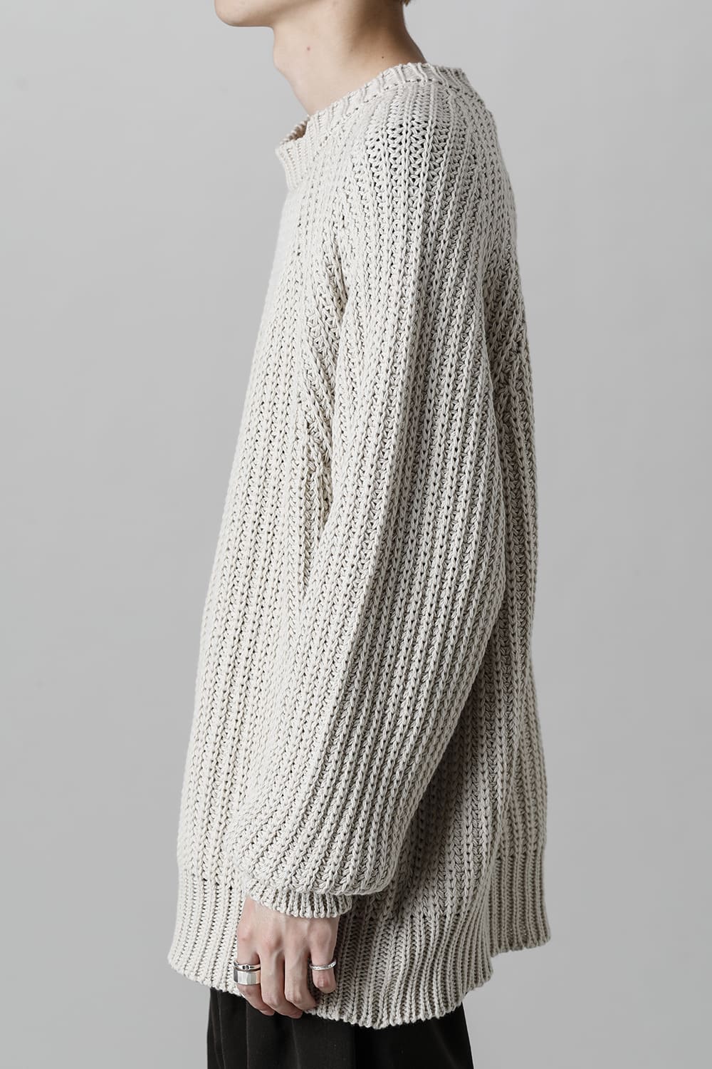 KNITTED CREW NECK Ivory