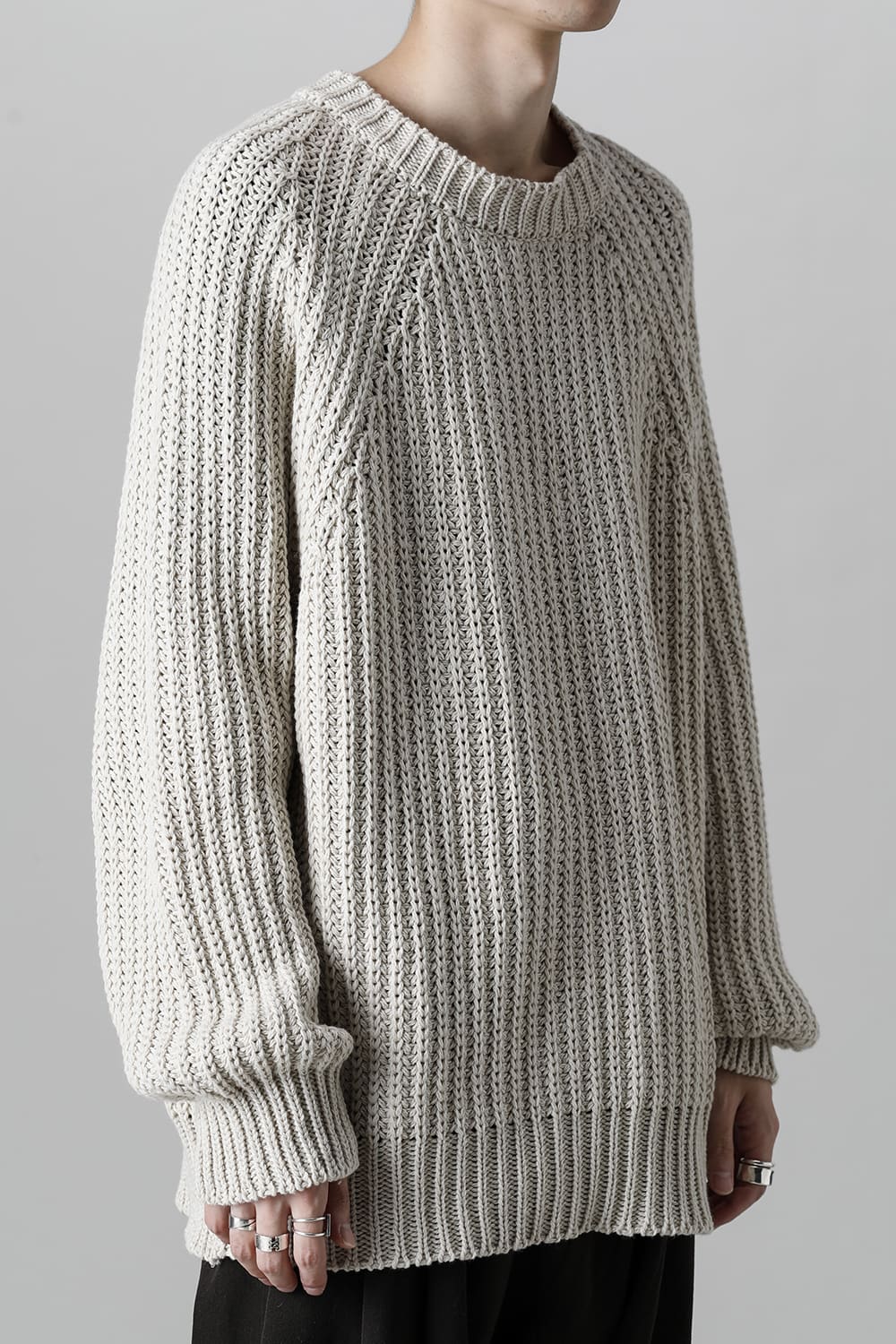 KNITTED CREW NECK Ivory